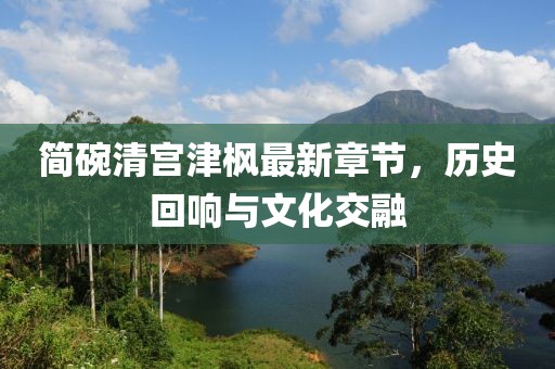 簡碗清宮津楓最新章節(jié)，歷史回響與文化交融