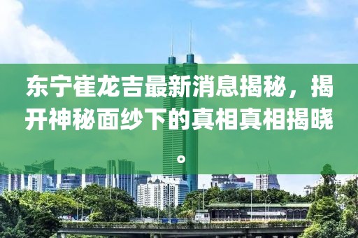 東寧崔龍吉最新消息揭秘，揭開神秘面紗下的真相真相揭曉。