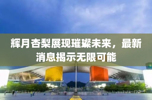 輝月杏梨展現(xiàn)璀璨未來(lái)，最新消息揭示無(wú)限可能