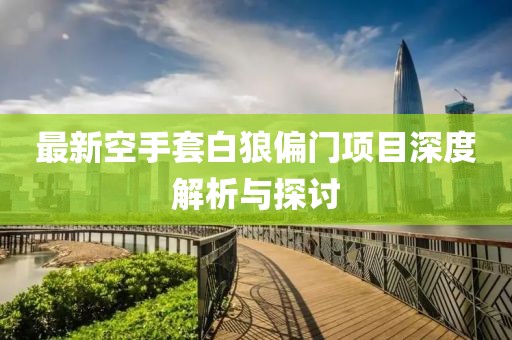 最新空手套白狼偏門項(xiàng)目深度解析與探討