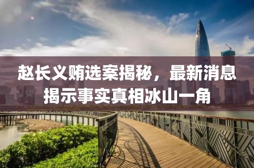 趙長義賄選案揭秘，最新消息揭示事實真相冰山一角