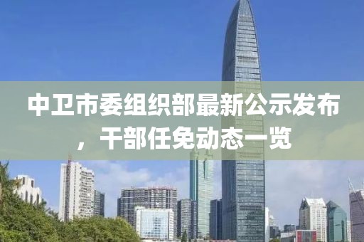 中衛(wèi)市委組織部最新公示發(fā)布，干部任免動態(tài)一覽