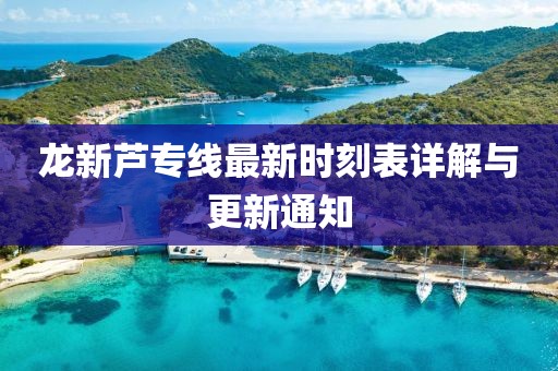龍新蘆專(zhuān)線最新時(shí)刻表詳解與更新通知