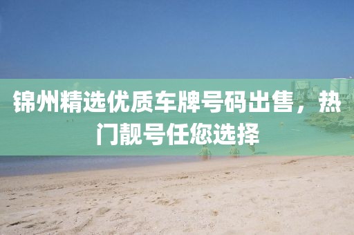 錦州精選優(yōu)質(zhì)車牌號碼出售，熱門靚號任您選擇
