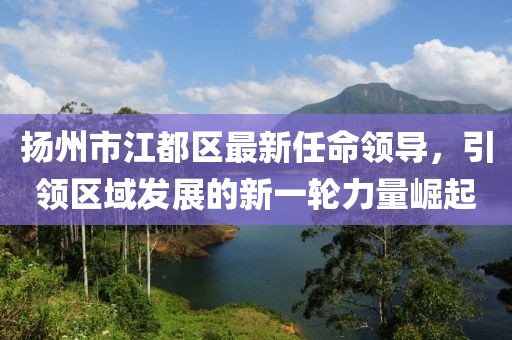 揚(yáng)州市江都區(qū)最新任命領(lǐng)導(dǎo)，引領(lǐng)區(qū)域發(fā)展的新一輪力量崛起