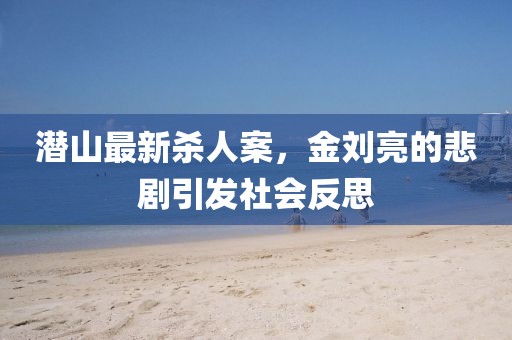 潛山最新殺人案，金劉亮的悲劇引發(fā)社會(huì)反思