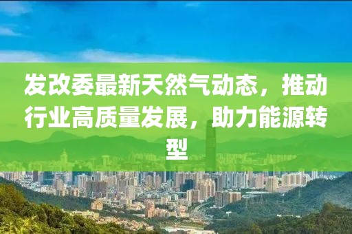 發(fā)改委最新天然氣動(dòng)態(tài)，推動(dòng)行業(yè)高質(zhì)量發(fā)展，助力能源轉(zhuǎn)型