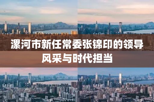 漯河市新任常委張錦印的領(lǐng)導(dǎo)風(fēng)采與時(shí)代擔(dān)當(dāng)