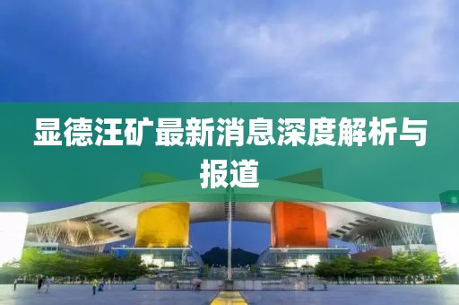 顯德汪礦最新消息深度解析與報道