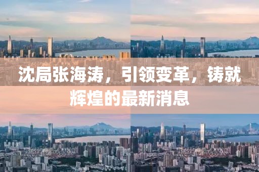 沈局張海濤，引領(lǐng)變革，鑄就輝煌的最新消息