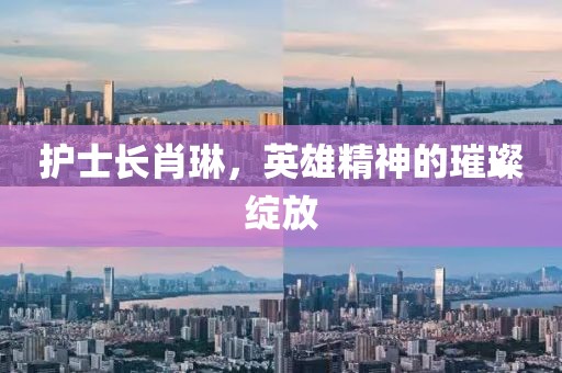 護(hù)士長肖琳，英雄精神的璀璨綻放