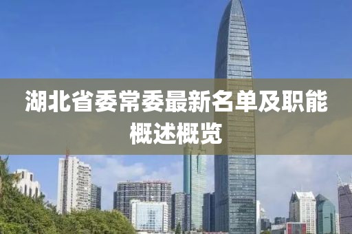 湖北省委常委最新名單及職能概述概覽