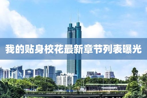 我的貼身?；ㄗ钚抡鹿?jié)列表曝光