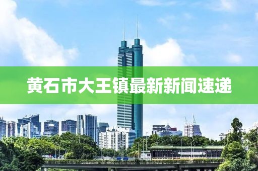 黃石市大王鎮(zhèn)最新新聞速遞