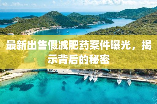 最新出售假減肥藥案件曝光，揭示背后的秘密