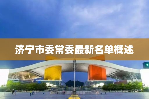 濟寧市委常委最新名單概述