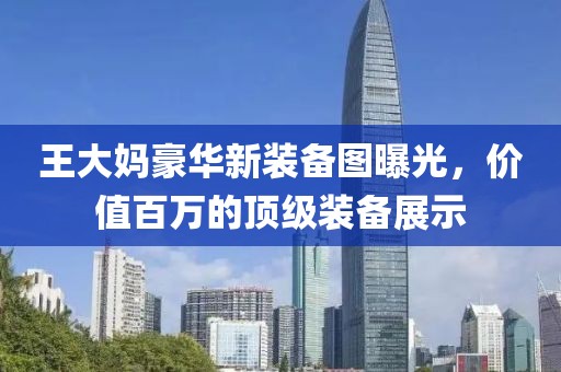王大媽豪華新裝備圖曝光，價值百萬的頂級裝備展示