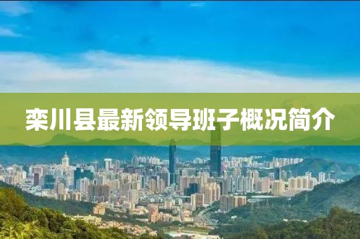 欒川縣最新領導班子概況簡介