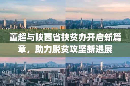 董超與陜西省扶貧辦開啟新篇章，助力脫貧攻堅(jiān)新進(jìn)展