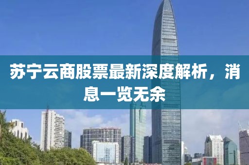 蘇寧云商股票最新深度解析，消息一覽無(wú)余