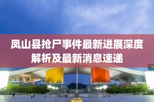 鳳山縣搶尸事件最新進(jìn)展深度解析及最新消息速遞