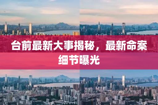 臺(tái)前最新大事揭秘，最新命案細(xì)節(jié)曝光