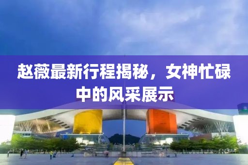 趙薇最新行程揭秘，女神忙碌中的風(fēng)采展示