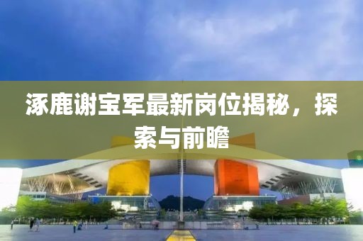 涿鹿謝寶軍最新崗位揭秘，探索與前瞻