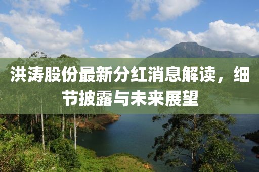 洪濤股份最新分紅消息解讀，細(xì)節(jié)披露與未來(lái)展望