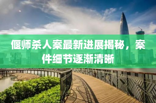 偃師殺人案最新進展揭秘，案件細節(jié)逐漸清晰