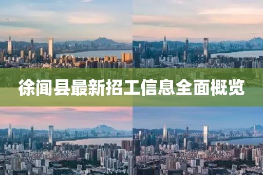 徐聞縣最新招工信息全面概覽