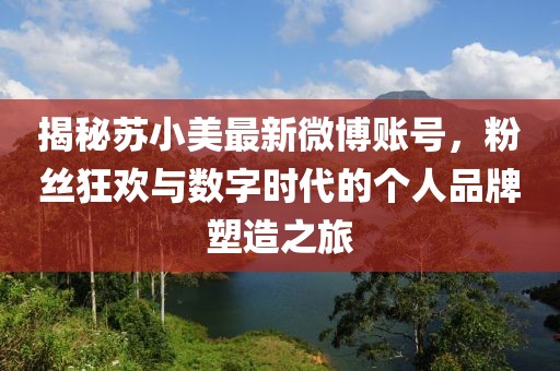 揭秘蘇小美最新微博賬號，粉絲狂歡與數(shù)字時(shí)代的個(gè)人品牌塑造之旅