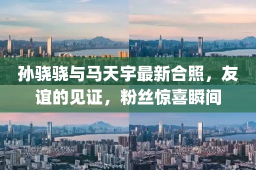 孫驍驍與馬天宇最新合照，友誼的見證，粉絲驚喜瞬間
