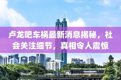 盧龍吧車禍最新消息揭秘，社會關(guān)注細(xì)節(jié)，真相令人震驚