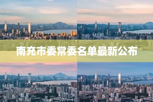 南充市委常委名單最新公布