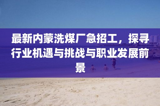 最新內(nèi)蒙洗煤廠急招工，探尋行業(yè)機(jī)遇與挑戰(zhàn)與職業(yè)發(fā)展前景