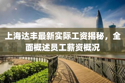 上海達(dá)豐最新實(shí)際工資揭秘，全面概述員工薪資概況