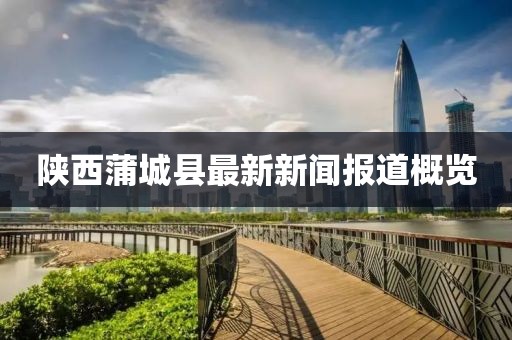 陜西蒲城縣最新新聞報(bào)道概覽