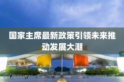 國家主席最新政策引領(lǐng)未來推動發(fā)展大潮