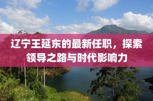 遼寧王延?xùn)|的最新任職，探索領(lǐng)導(dǎo)之路與時(shí)代影響力