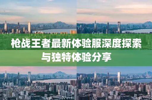 槍戰(zhàn)王者最新體驗(yàn)服深度探索與獨(dú)特體驗(yàn)分享