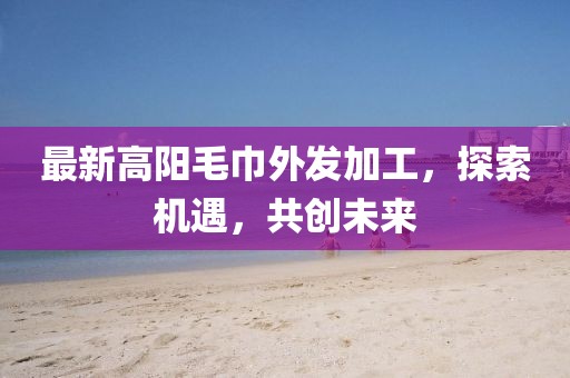 最新高陽(yáng)毛巾外發(fā)加工，探索機(jī)遇，共創(chuàng)未來(lái)