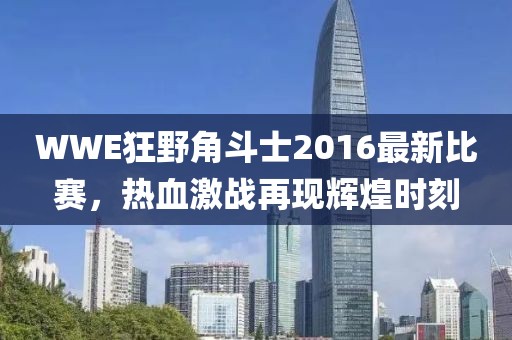 WWE狂野角斗士2016最新比賽，熱血激戰(zhàn)再現(xiàn)輝煌時(shí)刻