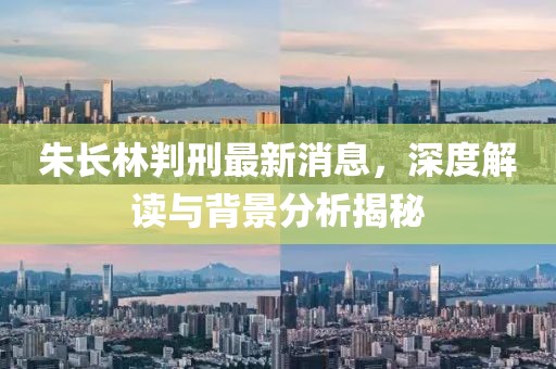 朱長林判刑最新消息，深度解讀與背景分析揭秘