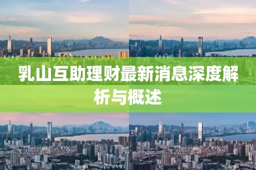 乳山互助理財(cái)最新消息深度解析與概述