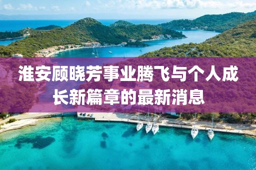 淮安顧曉芳事業(yè)騰飛與個人成長新篇章的最新消息