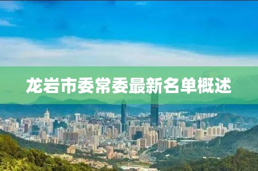 龍巖市委常委最新名單概述