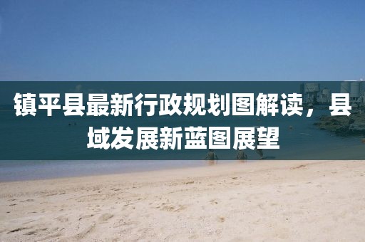 鎮(zhèn)平縣最新行政規(guī)劃圖解讀，縣域發(fā)展新藍(lán)圖展望