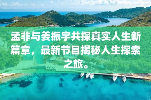 孟非與姜振宇共探真實人生新篇章，最新節(jié)目揭秘人生探索之旅。